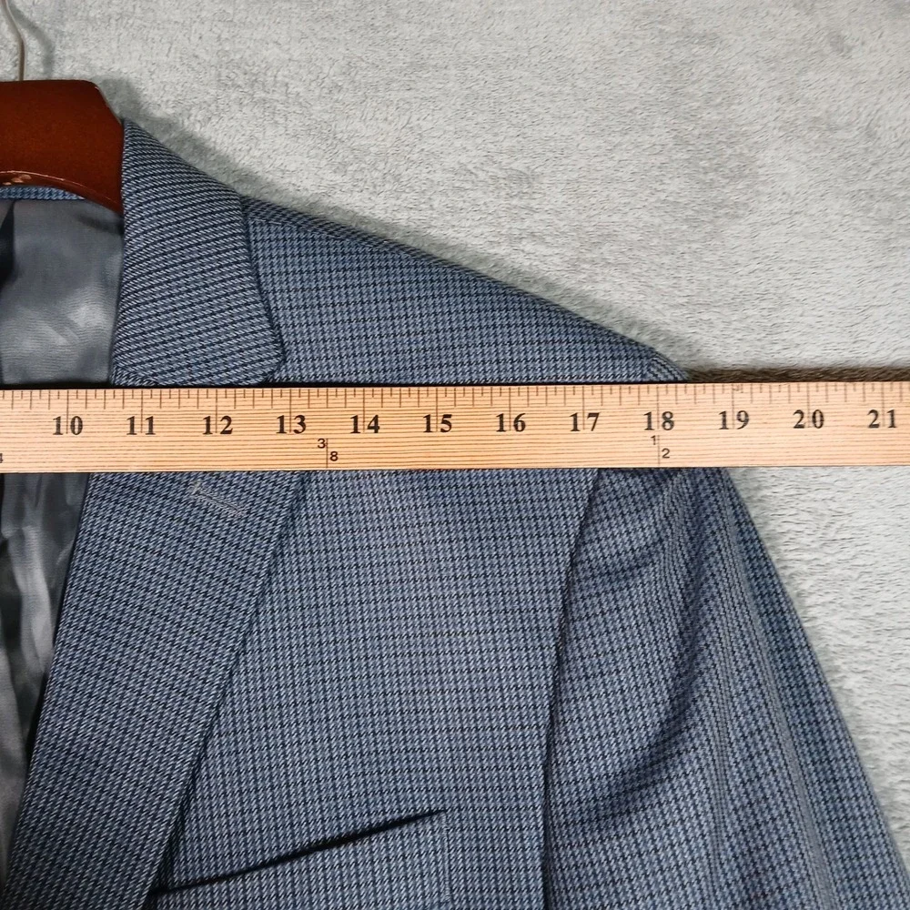 Lauren Ralph Lauren Blazer Mens 40R Blue Check Sport Coat Formal